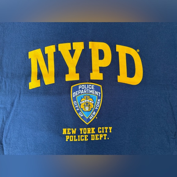 NYPD New York Police Department Authentic Genuine Law Enforcement Tee - Picture 3 of 7